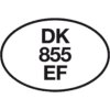 Identitätskennzeichen DK 855 EF