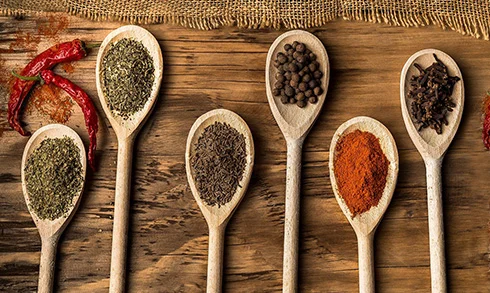 Sechs Geschmacksrichtungen