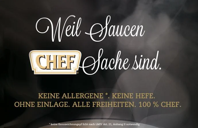 CHEF traditionelle Gerichte CHEF Saucen okA