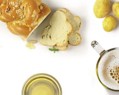 Hefezopf Kartoffel Öl Bier