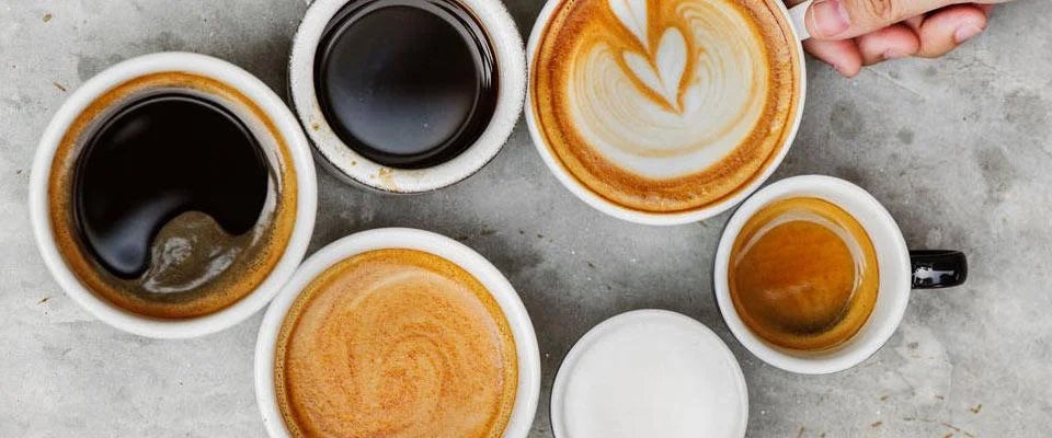 Verschiedene Kaffeetassen