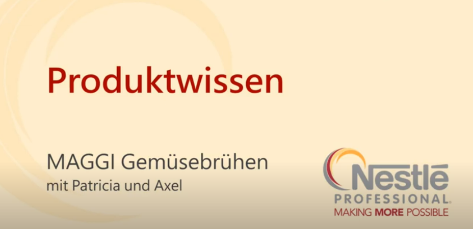 Alles zu MAGGI® Gemüsebrühen erfährst du in unserem Tutorial &quot;Produktwissen&quot;