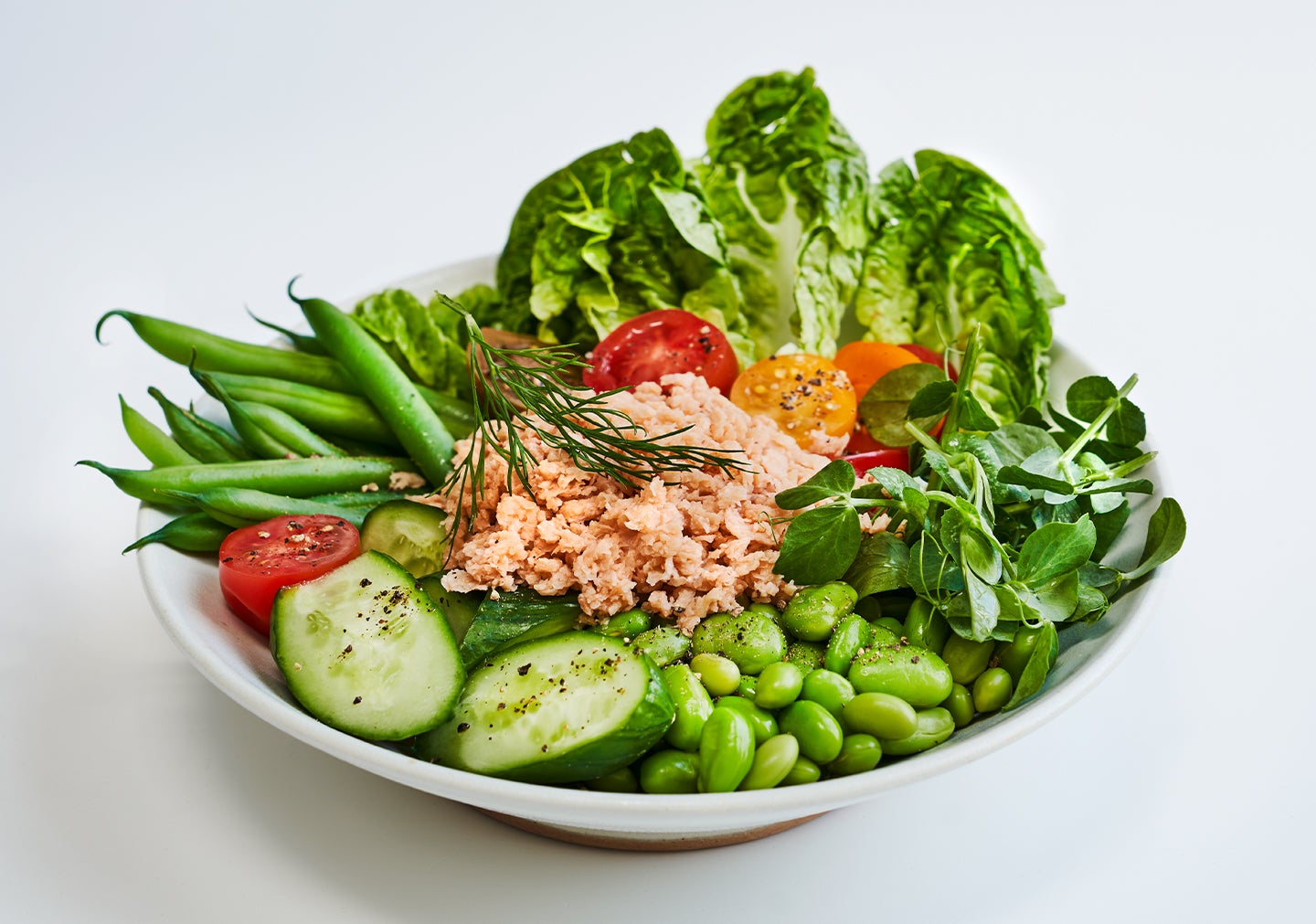 Plant-based Vuna Salat Bowl Teller Vegan