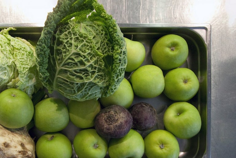 Äpfel Kohl Rote Beete