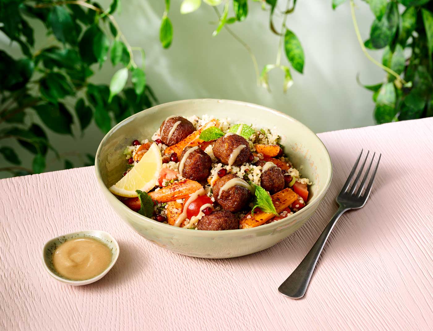 Tabbouleh Salad mit Garden Gourmet Vegan Balls