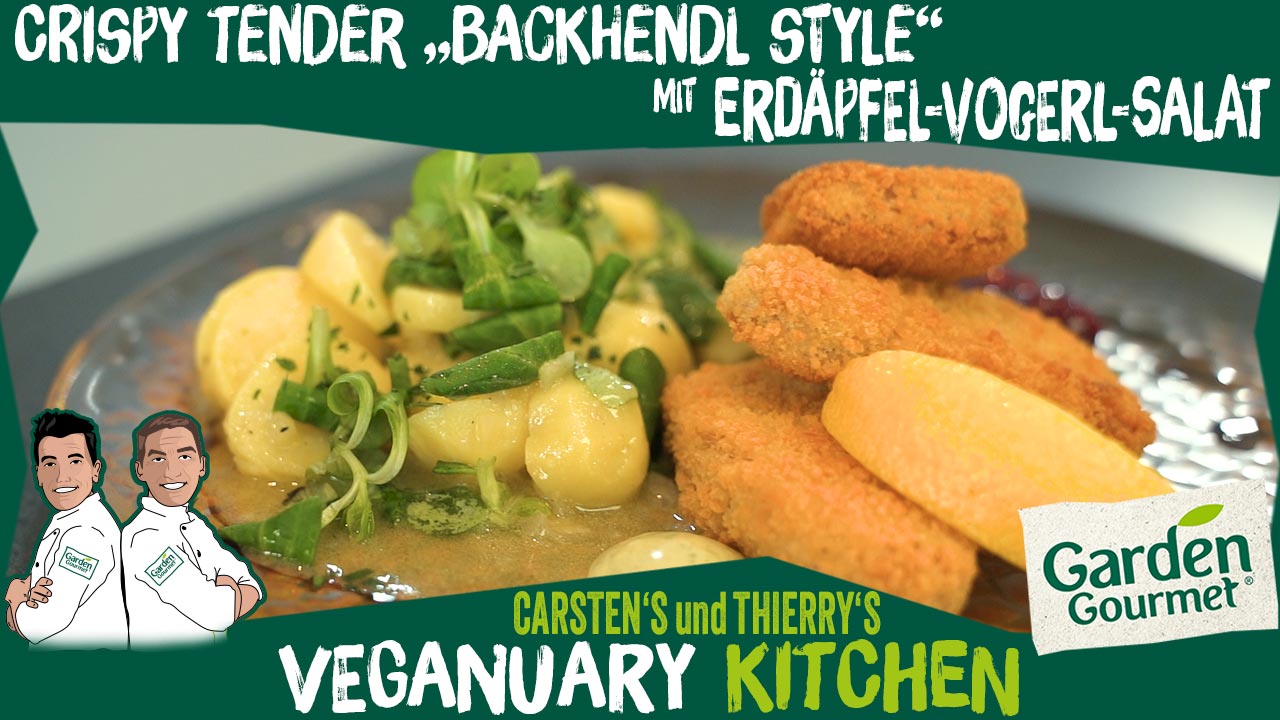 Crispy Tenders „Backhendl Style“ mit Erdäpfel-Vogerl-Salat
