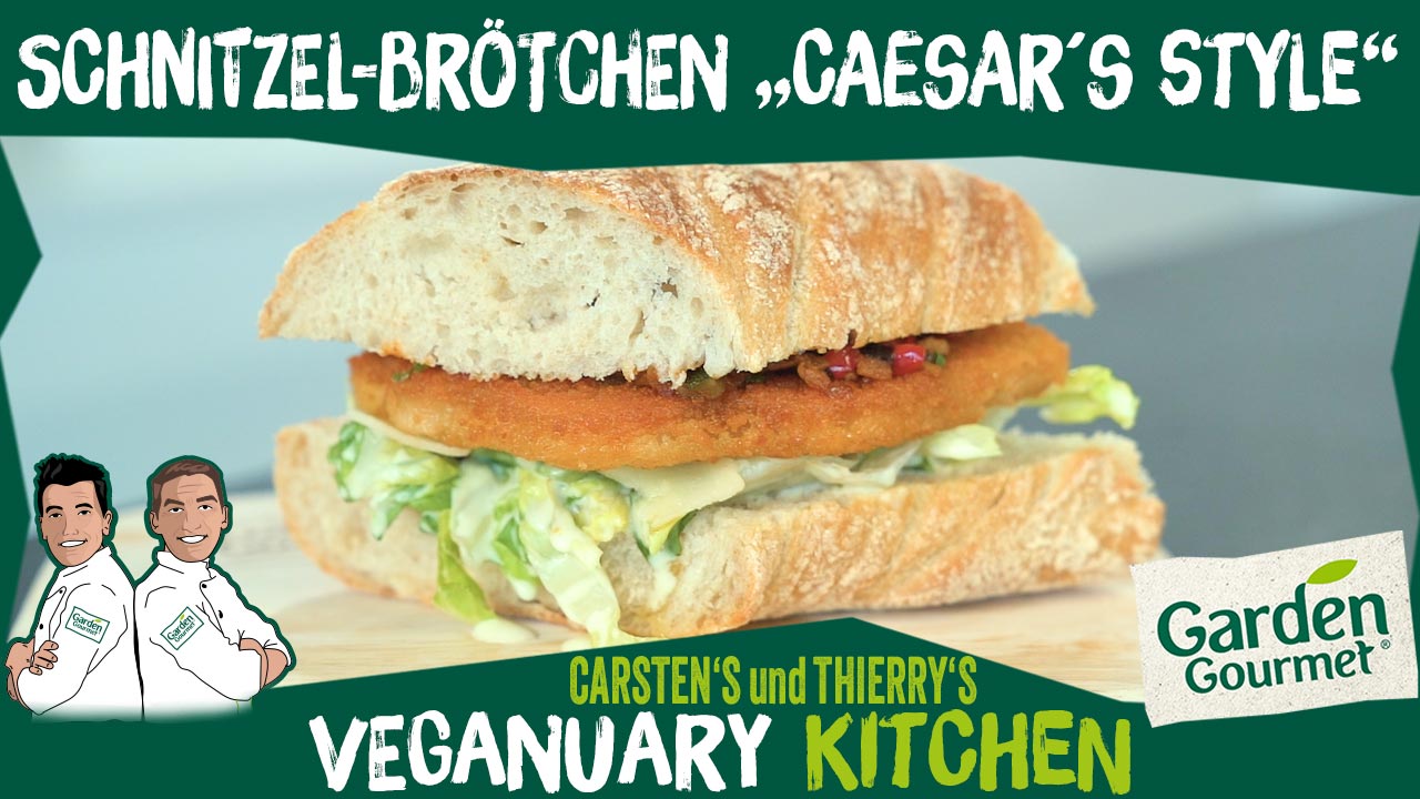 Schnitzel-Brötchen „Caesar’s Style“