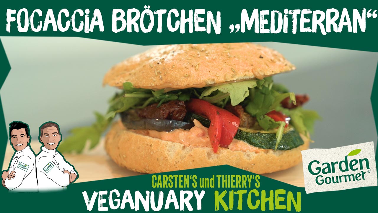 Focaccia Brötchen „mediterran“