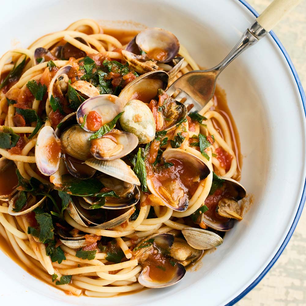 Nudeln mit Meeresfrüchte