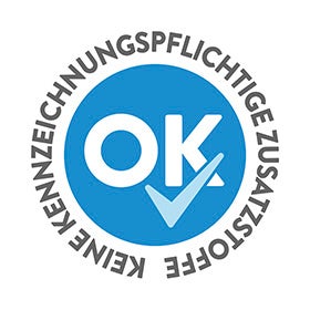 OK ohne deklarationspflichtige Zusatzstoffe