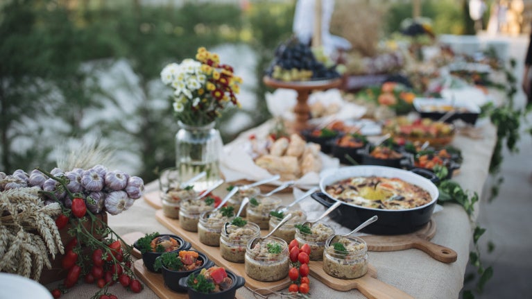 Buffet Aufbau