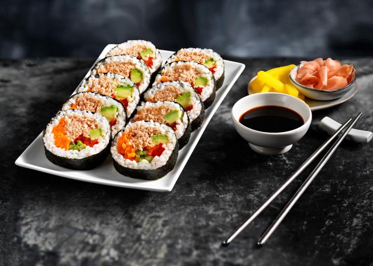 Fischersatz, Sushi, Veganer Fisch