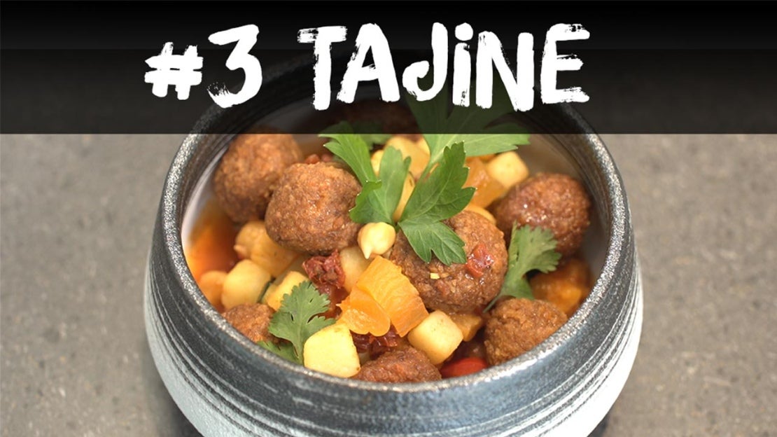 "Tajine" mit veganen Hackbällchen veganes Rezept