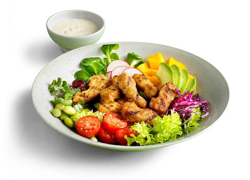 Vegetarische Filet-Streifen Gemüse Salat Rezept