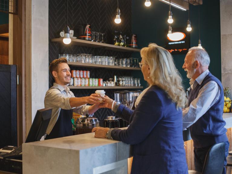 Degustation von Kaffee