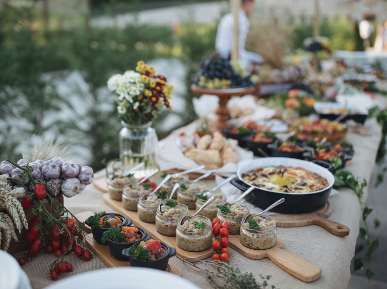 Buffet Aufbau