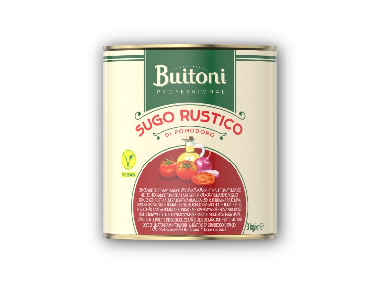 Sugo Rustico mit Schatten Vegan Logo