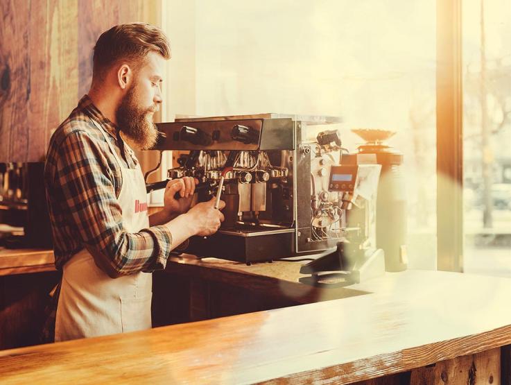 Kaffeebohnen Barista