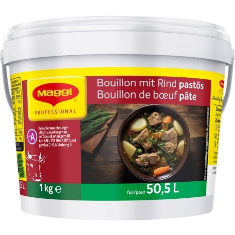 MAGGI Bouillon mit Rind pastös 1 kg Packung