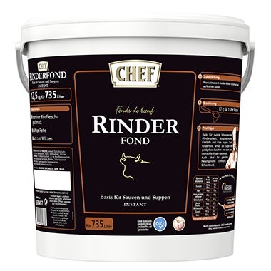 CHEF Rinderfond 12,5kg Eimer