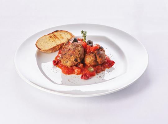 Albondigas "Portuguese" mit Kartoffelbrot