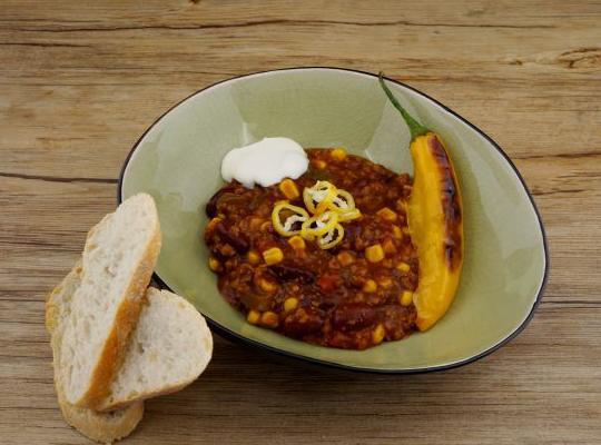 Chili Sin Carne mit Garden Gourmet veganes Hack (KITA-Rezept)
