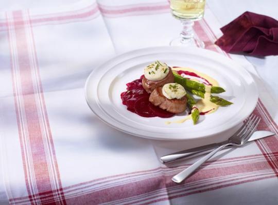 Schweinefilet mit Ziegenkäse