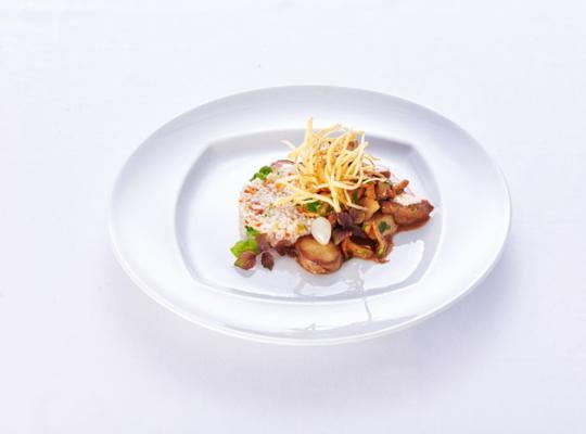 Veganes Pilzragout mit Haselnusssauce