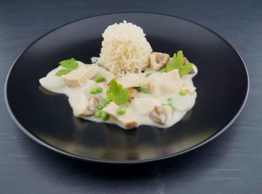 Garden Gourmet Frikassee mit Erbsen, Spargel, Champignons