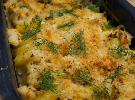 Kartoffel-Lauch-Gratin