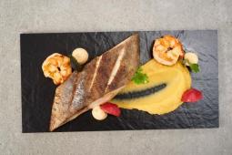 Kobia Filet und Garnele