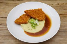 GARDEN GOURMET Schnitzel mit Kartoffel- Lauchpüree (KITA-Rezept)