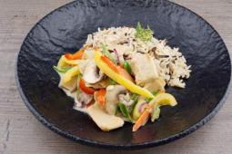 Vegane Filet-Wok Pfanne