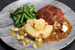 Stroganoff veganes Hacksteak