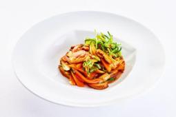 Putenbrust mit Tomaten-Kokossauce