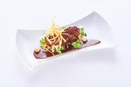 Hirschroulade in Kakaojus
