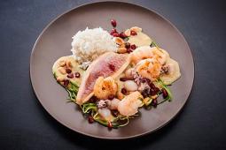 Fischcurry mit Meeresfrüchten