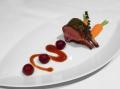 Lammkrone, Rote Beete Glace, glasierte Karotten, Rote Beete Perlen