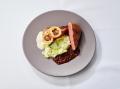 Deutschland - Zwiebelrostbraten, Petersilien-Lauchstampf