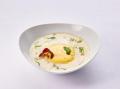 Selleriecremesuppe aus dem Wok mit Ananas-Ingwer-Schaum
