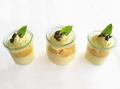 Quitten Panna-Cotta mit Kürbisschaum