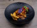 Garden Gourmet Filetstreifen, Pommerysenfsauce, Ofenkartoffel, Grillgemüse