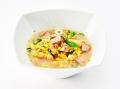 "Marokkanische" Kichererbsensuppe mit Couscous, Lamm und Lauch