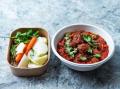 Garden Gourmet - Libanon - Kofta vegane Bällchen mit Kichererbsen, scharfer Tomatensauce und Rohkost