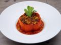Garden Gourmet gefüllte Paprikaschote auf Fenchel-Tomatensauce