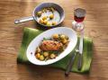 Entenbrust mit Walnuss-Granatapfel-Sauce
