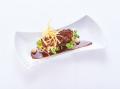 Hirschroulade in Kakaojus