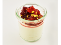 Creme "Mozzarella di Buffalo" mit Cranberry-Tomaten-Salat