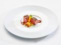 Lammnüsschen / orientalische Jus / karamellisierte Nüsse / Couscous