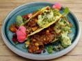 Chili sin Carne in Taco Shells